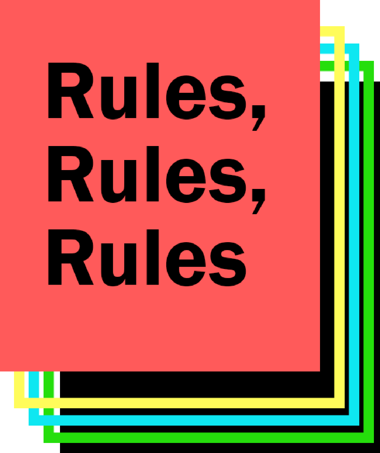 Logo for Rules, Rules, Rules